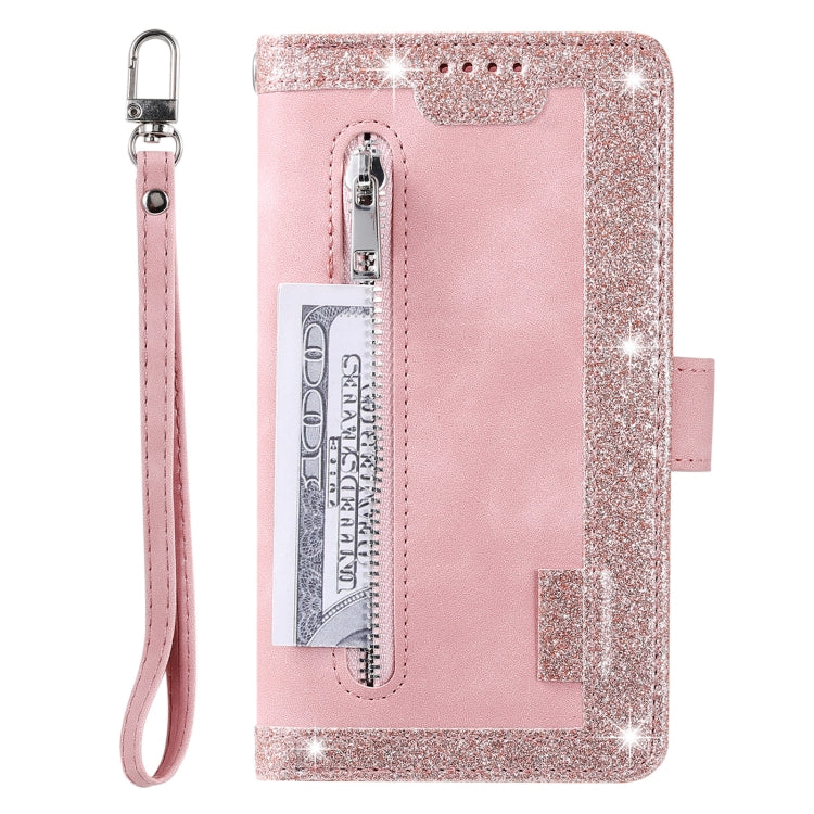 For Xiaomi Redmi 13 4G Nine Card Zipper Bag Leather Phone Case with Lanyard