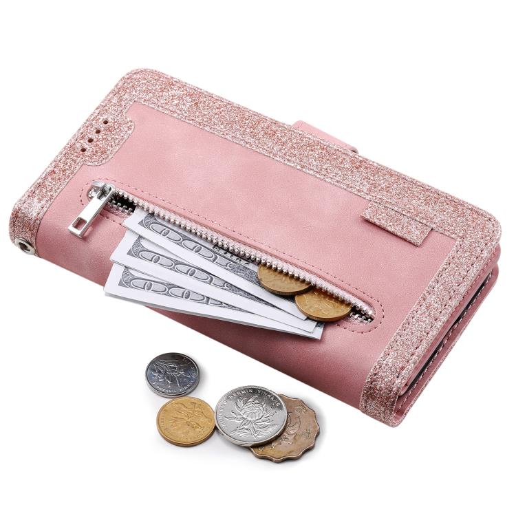 For Redmi Note 14 Pro 4G Nine Card Zipper Bag Leather Phone Case with Lanyard