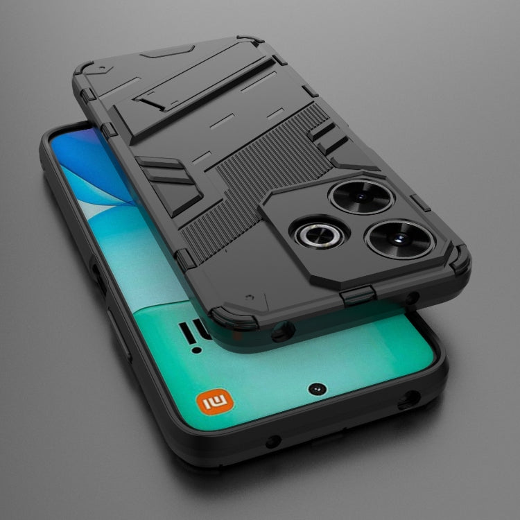 For Xiaomi Redmi 13 4G Punk Armor 2 in 1 PC + TPU Phone Case with Holder