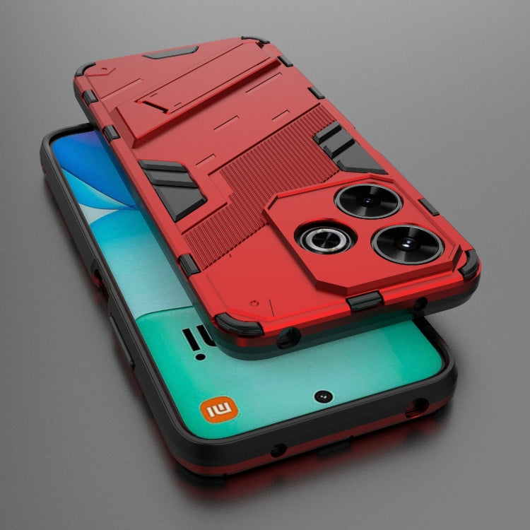 For Xiaomi Redmi 13 4G Punk Armor 2 in 1 PC + TPU Phone Case with Holder