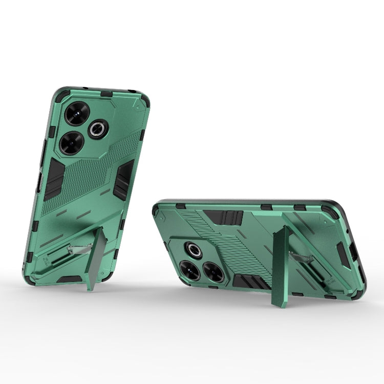 For Xiaomi Redmi 13 4G Punk Armor 2 in 1 PC + TPU Phone Case with Holder