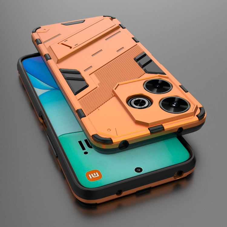 For Xiaomi Redmi 13 4G Punk Armor 2 in 1 PC + TPU Phone Case with Holder