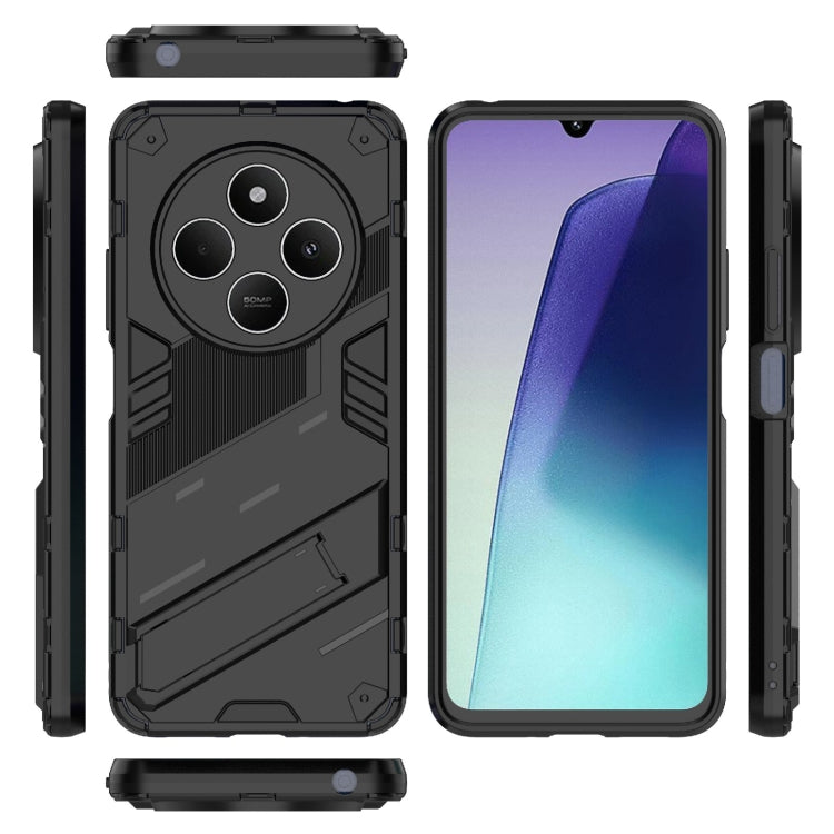 For Redmi 14C 4G Global Punk Armor 2 in 1 PC + TPU Phone Case with Holder