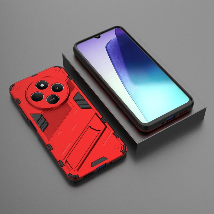 For Redmi 14C 4G Global Punk Armor 2 in 1 PC + TPU Phone Case with Holder