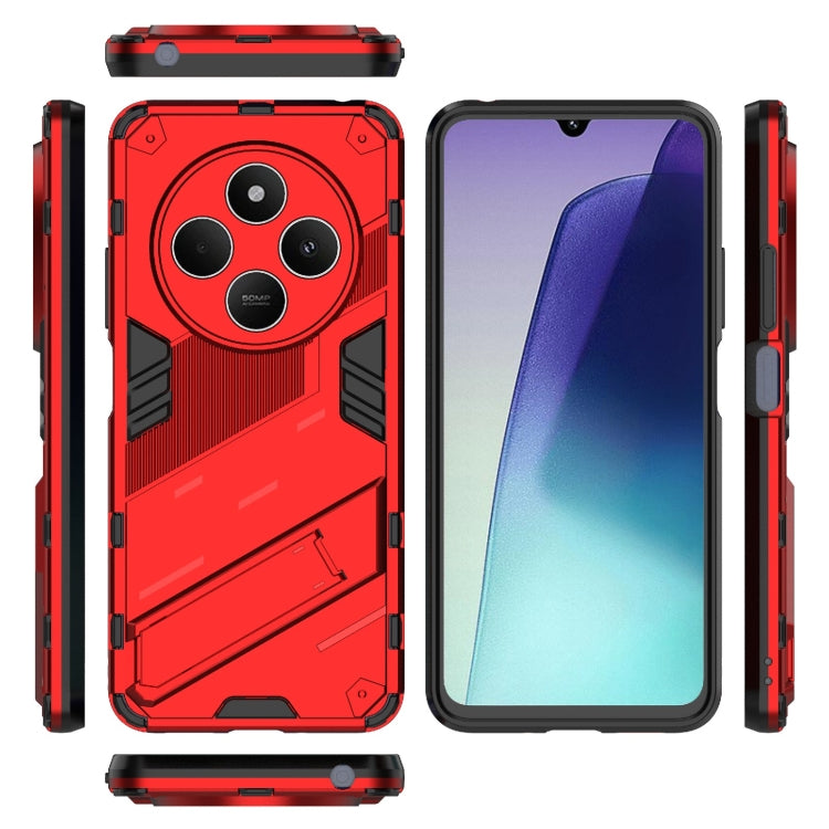 For Redmi 14C 4G Global Punk Armor 2 in 1 PC + TPU Phone Case with Holder