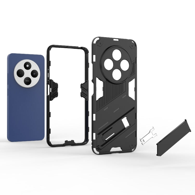 For Redmi 14C 4G Global Punk Armor 2 in 1 PC + TPU Phone Case with Holder