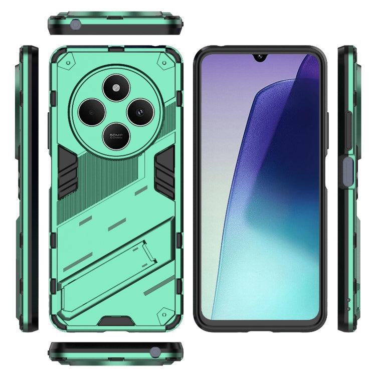 For Redmi 14C 4G Global Punk Armor 2 in 1 PC + TPU Phone Case with Holder