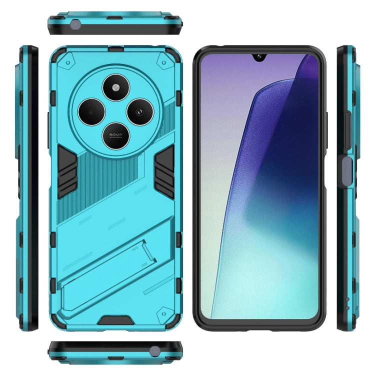 For Redmi 14C 4G Global Punk Armor 2 in 1 PC + TPU Phone Case with Holder