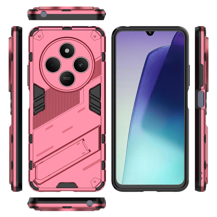 For Redmi 14C 4G Global Punk Armor 2 in 1 PC + TPU Phone Case with Holder