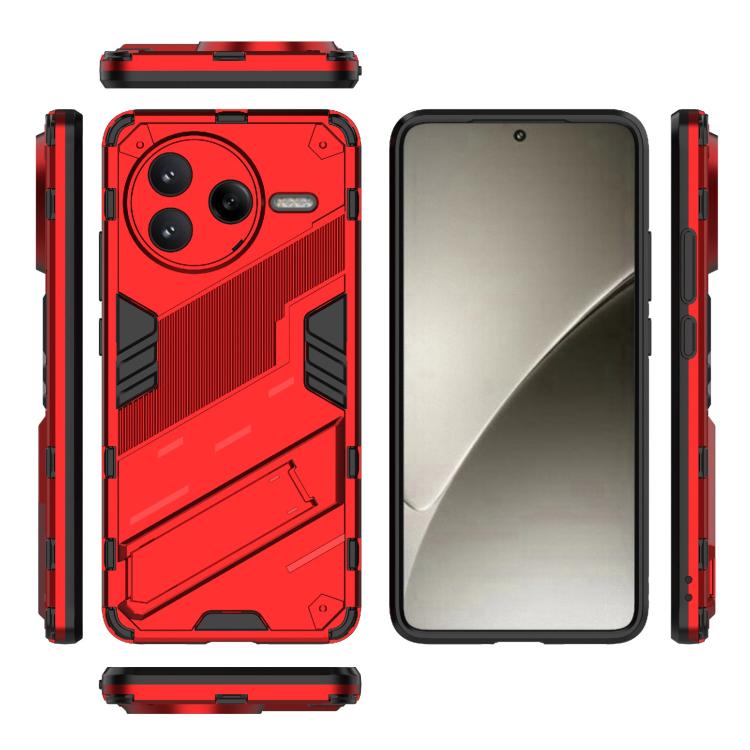 For Redmi K80 / Poco F7 Pro Punk Armor 2 in 1 PC + TPU Phone Case with Holder