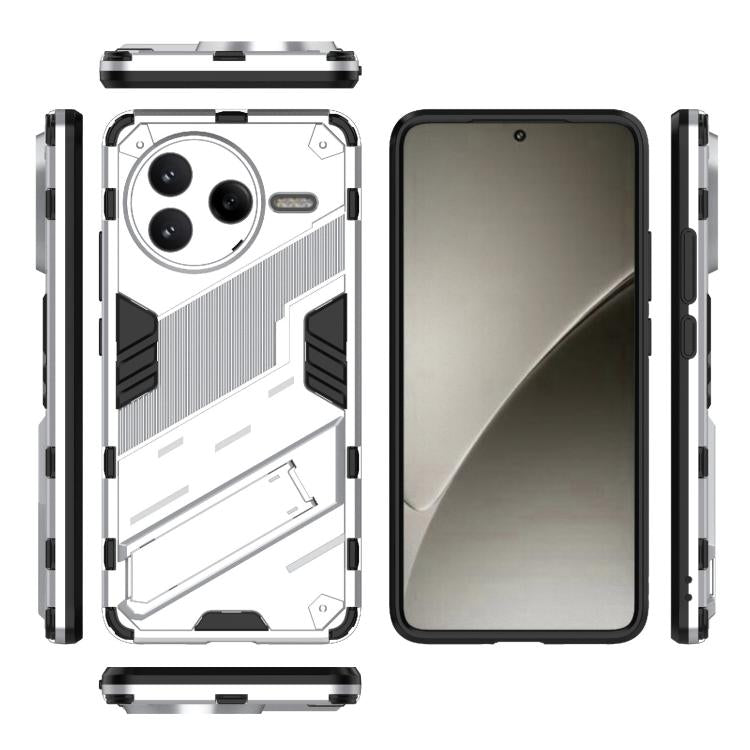 For Redmi K80 / Poco F7 Pro Punk Armor 2 in 1 PC + TPU Phone Case with Holder