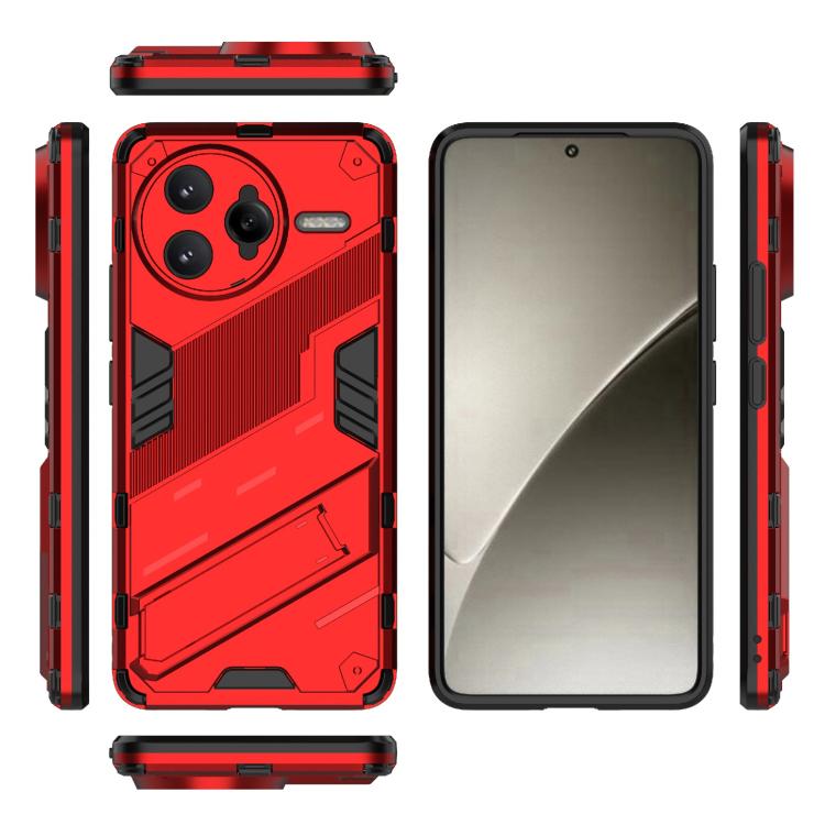 For Redmi K80 Pro / Poco F7 Ultra Punk Armor 2 in 1 PC + TPU Phone Case with Holder