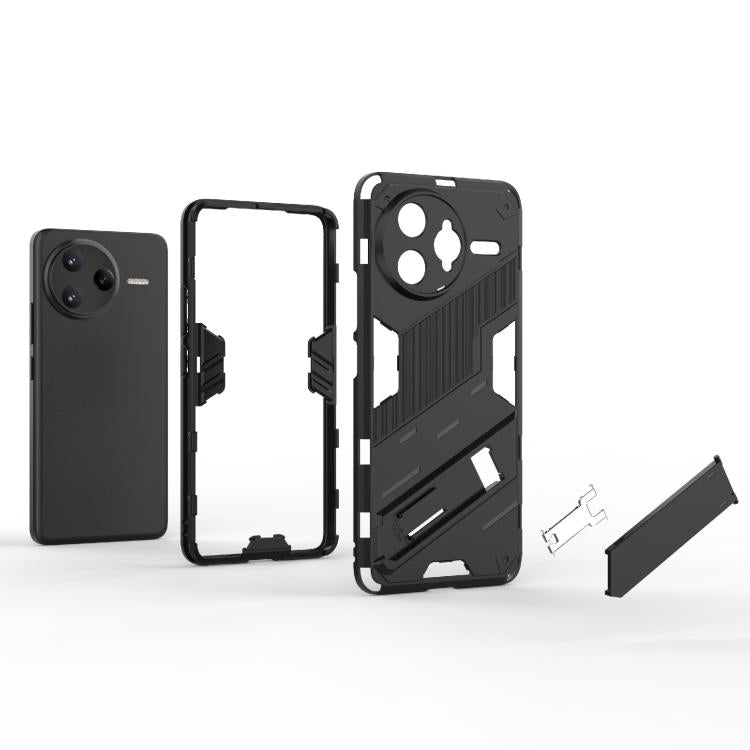 For Redmi K80 Pro / Poco F7 Ultra Punk Armor 2 in 1 PC + TPU Phone Case with Holder