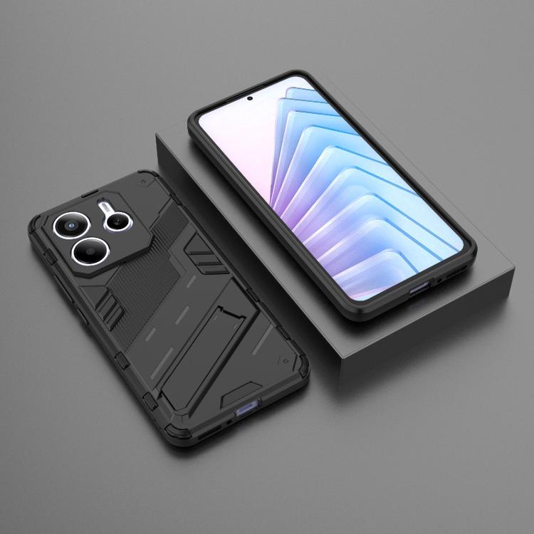 For Redmi Note 14 5G Punk Armor 2 in 1 PC + TPU Phone Case with Holder