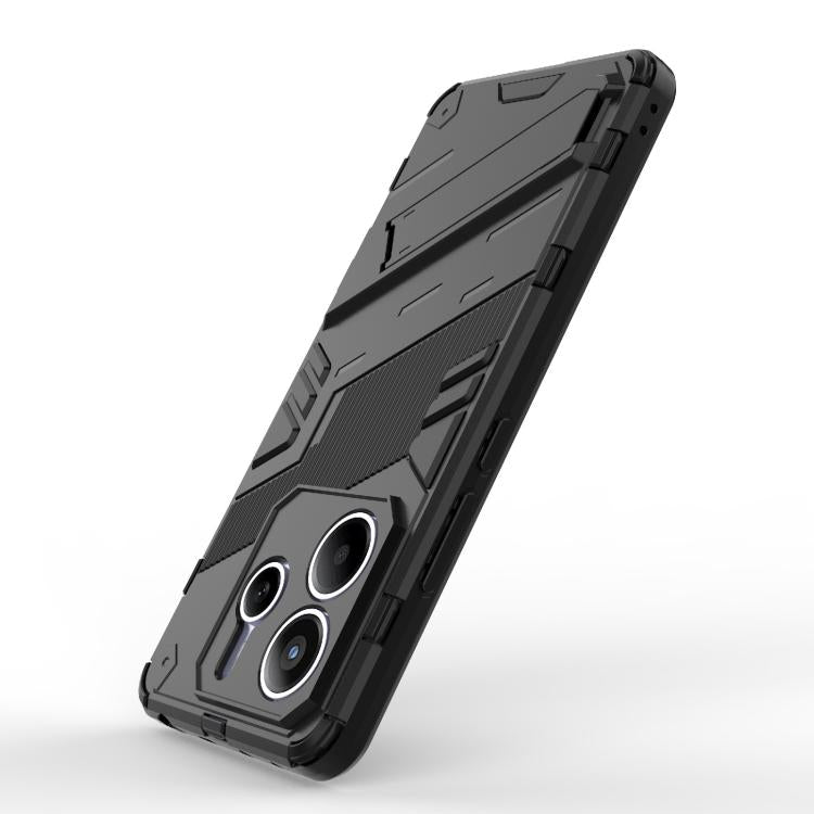 For Redmi Note 14 5G Punk Armor 2 in 1 PC + TPU Phone Case with Holder