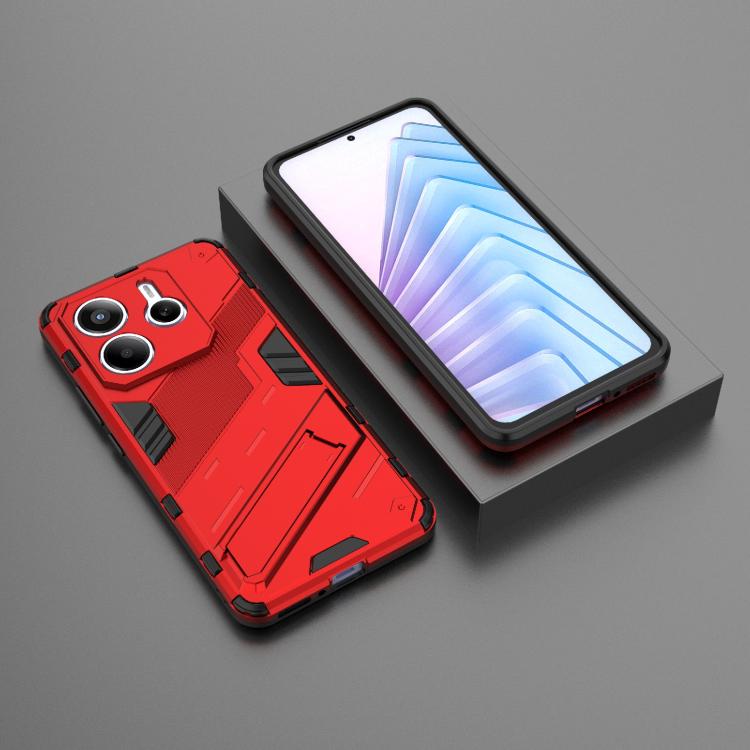 For Redmi Note 14 5G Punk Armor 2 in 1 PC + TPU Phone Case with Holder