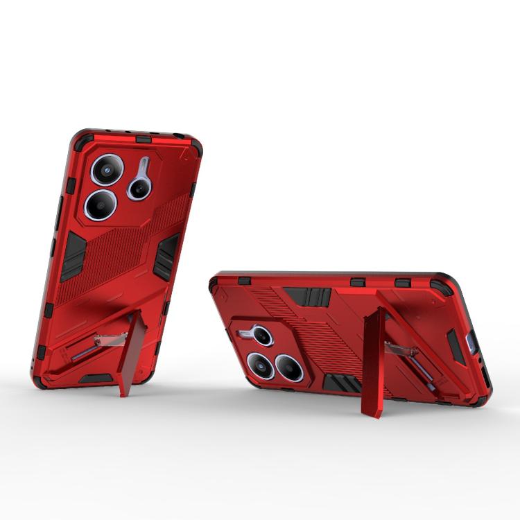 For Redmi Note 14 5G Punk Armor 2 in 1 PC + TPU Phone Case with Holder