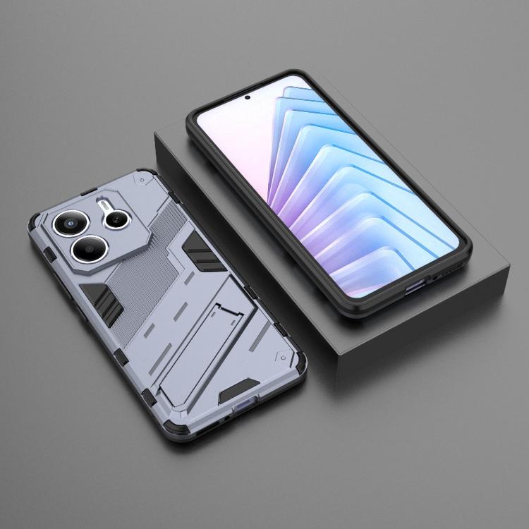 For Redmi Note 14 5G Punk Armor 2 in 1 PC + TPU Phone Case with Holder