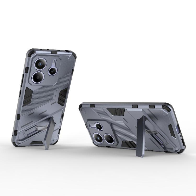For Redmi Note 14 5G Punk Armor 2 in 1 PC + TPU Phone Case with Holder
