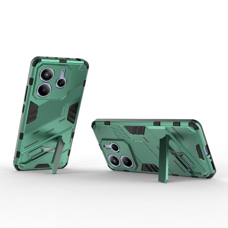 For Redmi Note 14 5G Punk Armor 2 in 1 PC + TPU Phone Case with Holder