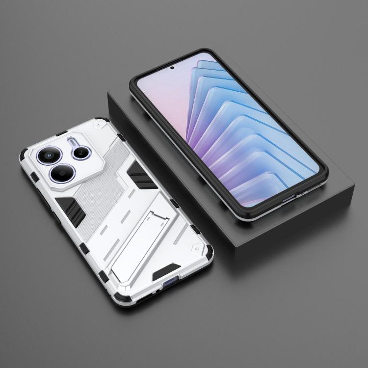 For Redmi Note 14 5G Punk Armor 2 in 1 PC + TPU Phone Case with Holder