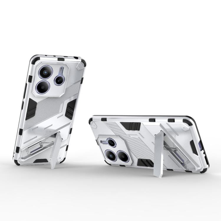 For Redmi Note 14 5G Punk Armor 2 in 1 PC + TPU Phone Case with Holder
