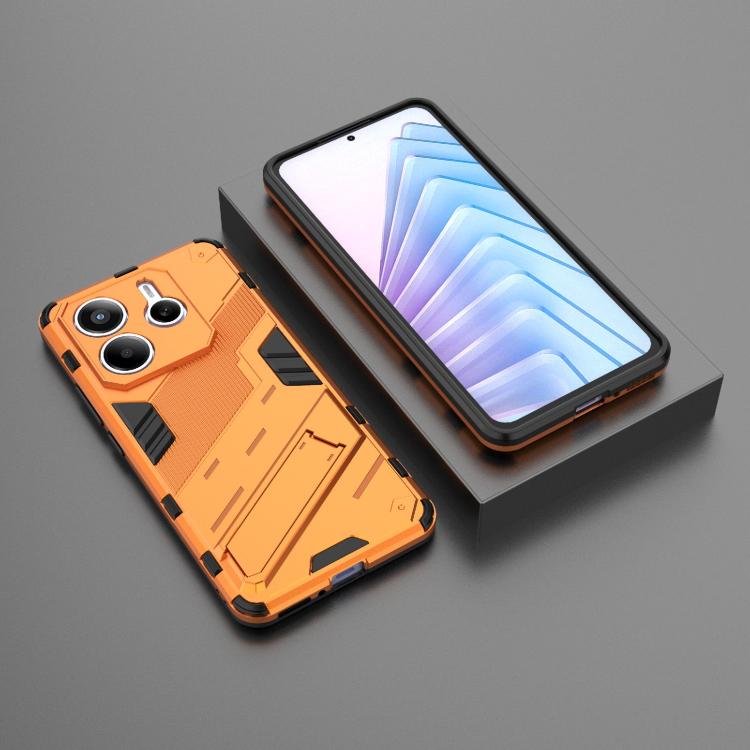 For Redmi Note 14 5G Punk Armor 2 in 1 PC + TPU Phone Case with Holder