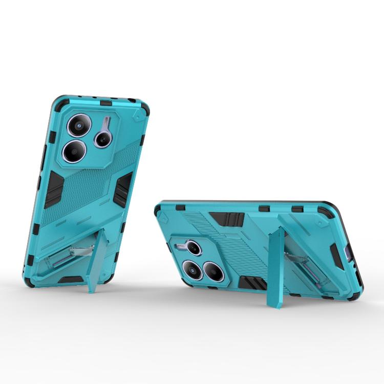 For Redmi Note 14 5G Punk Armor 2 in 1 PC + TPU Phone Case with Holder
