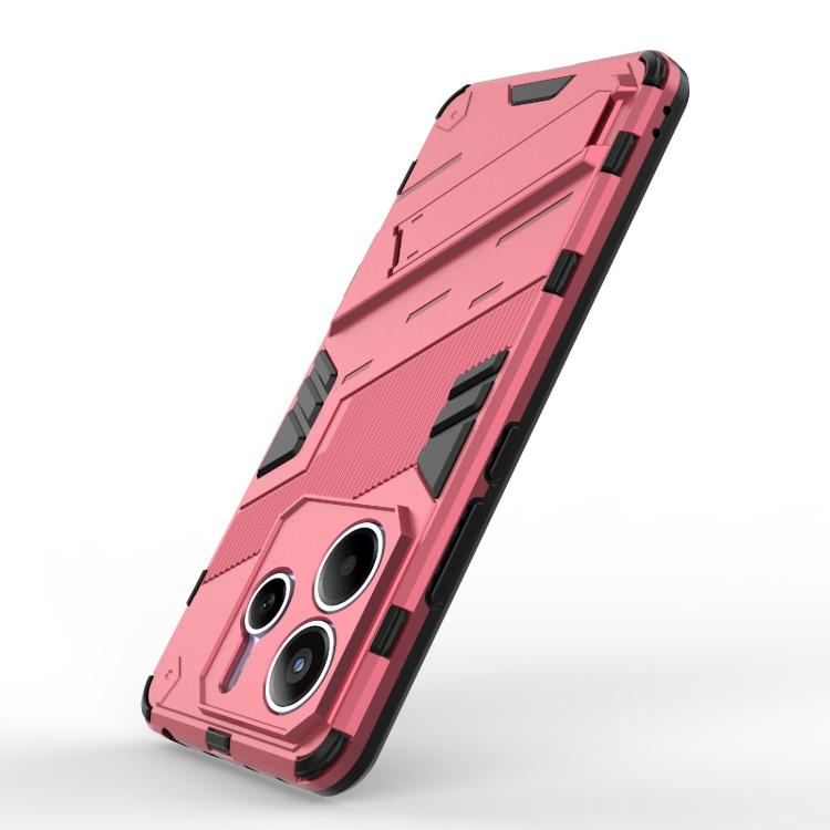For Redmi Note 14 5G Punk Armor 2 in 1 PC + TPU Phone Case with Holder