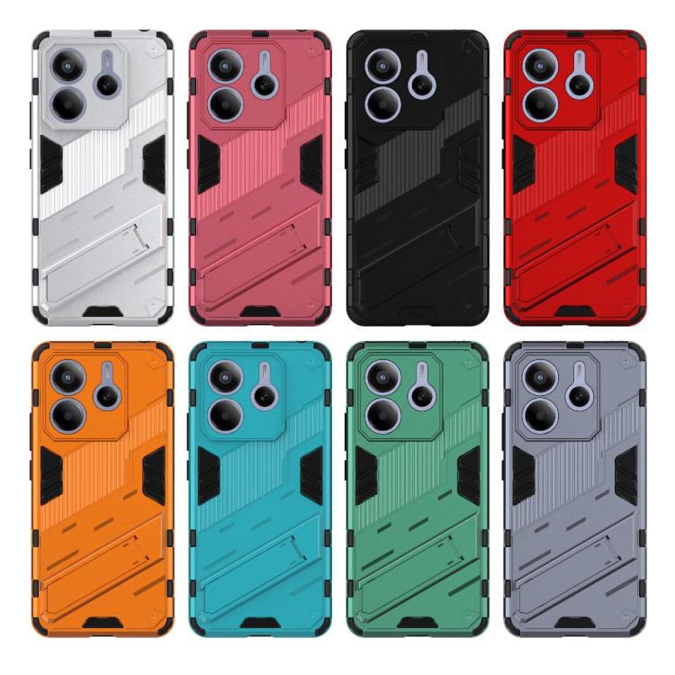 For Redmi Note 14 5G Punk Armor 2 in 1 PC + TPU Phone Case with Holder