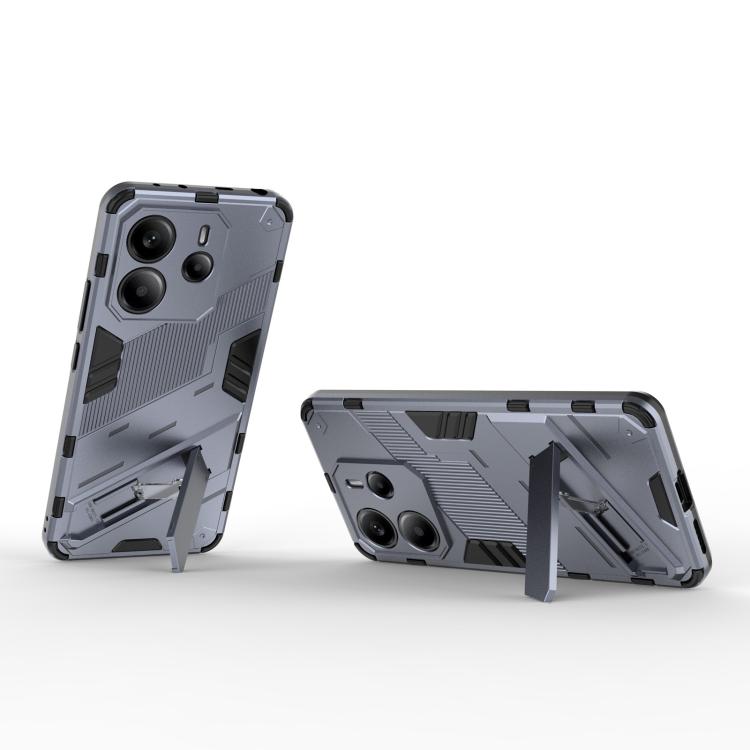 For Redmi Note 14 4G 163.25mm Punk Armor 2 in 1 PC + TPU Phone Case with Holder