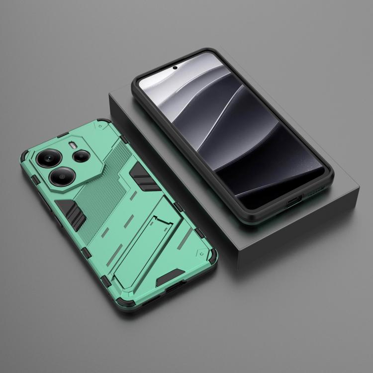 For Redmi Note 14 4G 163.25mm Punk Armor 2 in 1 PC + TPU Phone Case with Holder