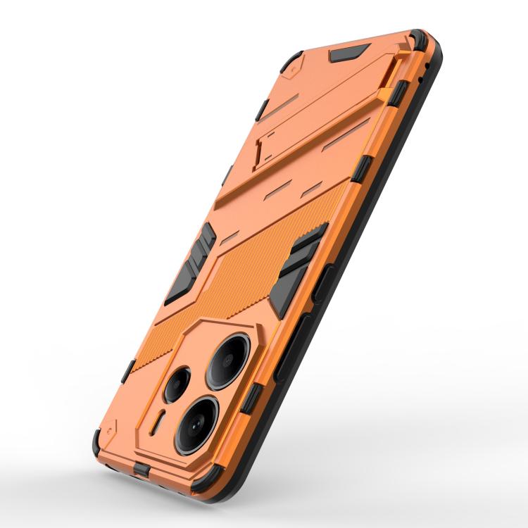 For Redmi Note 14 4G 163.25mm Punk Armor 2 in 1 PC + TPU Phone Case with Holder