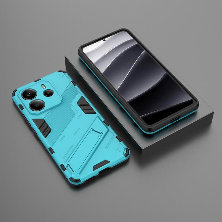 For Redmi Note 14 4G 163.25mm Punk Armor 2 in 1 PC + TPU Phone Case with Holder