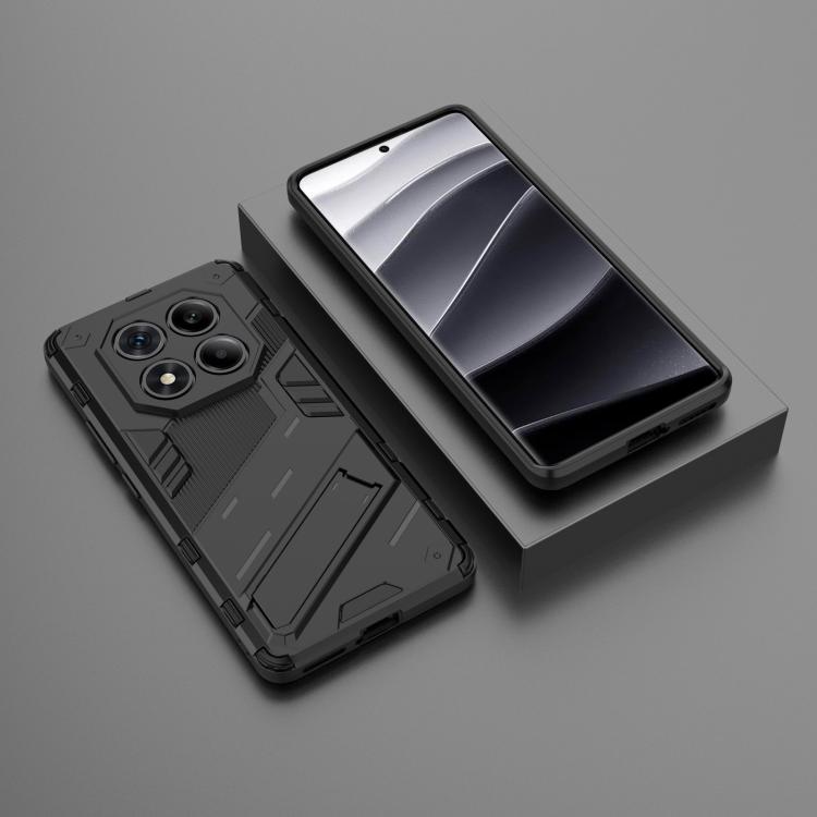 For Redmi Note 14 Pro 4G Punk Armor 2 in 1 PC + TPU Phone Case with Holder