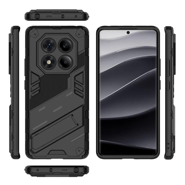 For Redmi Note 14 Pro 4G Punk Armor 2 in 1 PC + TPU Phone Case with Holder