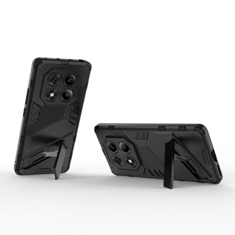 For Redmi Note 14 Pro 4G Punk Armor 2 in 1 PC + TPU Phone Case with Holder