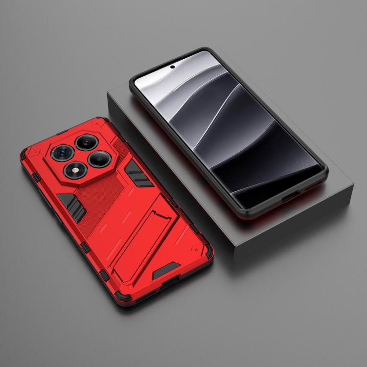 For Redmi Note 14 Pro 4G Punk Armor 2 in 1 PC + TPU Phone Case with Holder