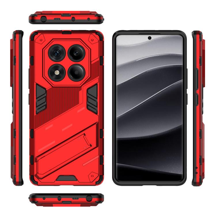 For Redmi Note 14 Pro 4G Punk Armor 2 in 1 PC + TPU Phone Case with Holder