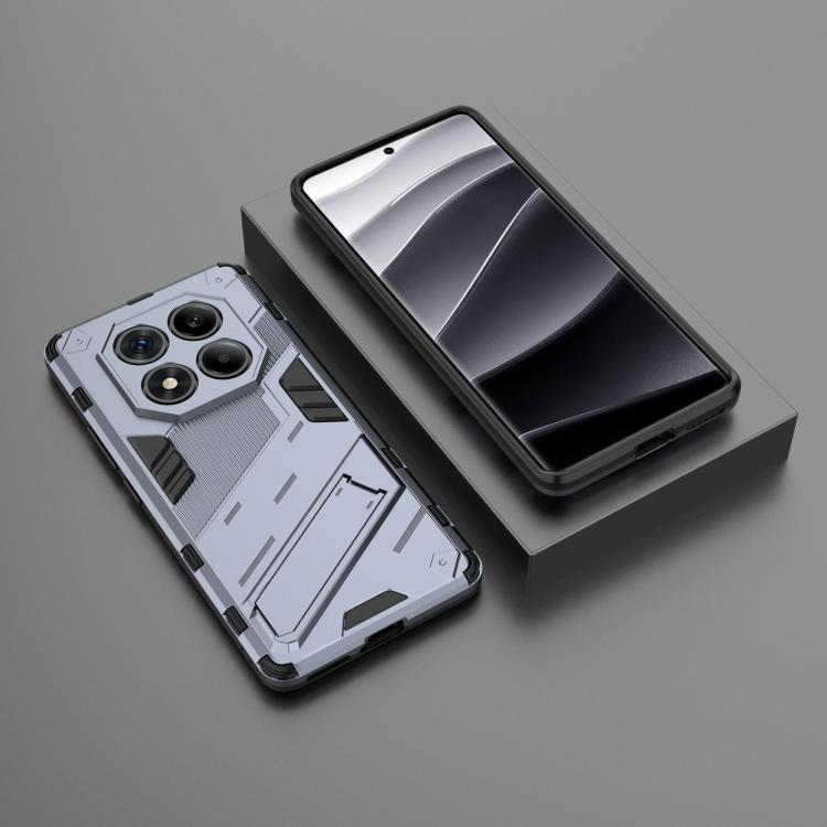 For Redmi Note 14 Pro 4G Punk Armor 2 in 1 PC + TPU Phone Case with Holder
