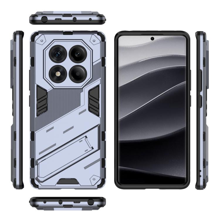 For Redmi Note 14 Pro 4G Punk Armor 2 in 1 PC + TPU Phone Case with Holder