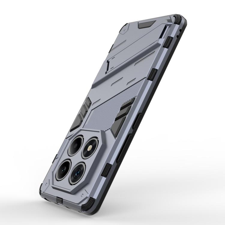 For Redmi Note 14 Pro 4G Punk Armor 2 in 1 PC + TPU Phone Case with Holder