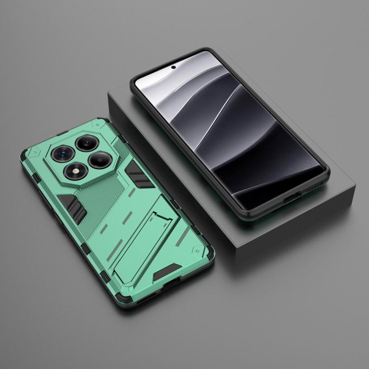 For Redmi Note 14 Pro 4G Punk Armor 2 in 1 PC + TPU Phone Case with Holder