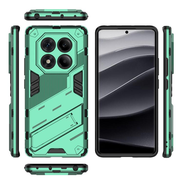 For Redmi Note 14 Pro 4G Punk Armor 2 in 1 PC + TPU Phone Case with Holder