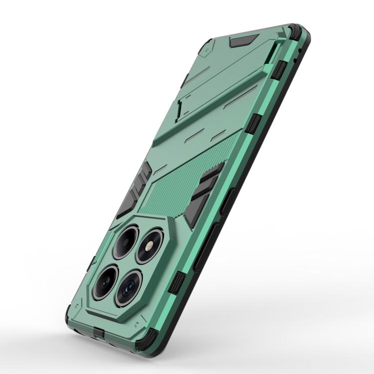For Redmi Note 14 Pro 4G Punk Armor 2 in 1 PC + TPU Phone Case with Holder