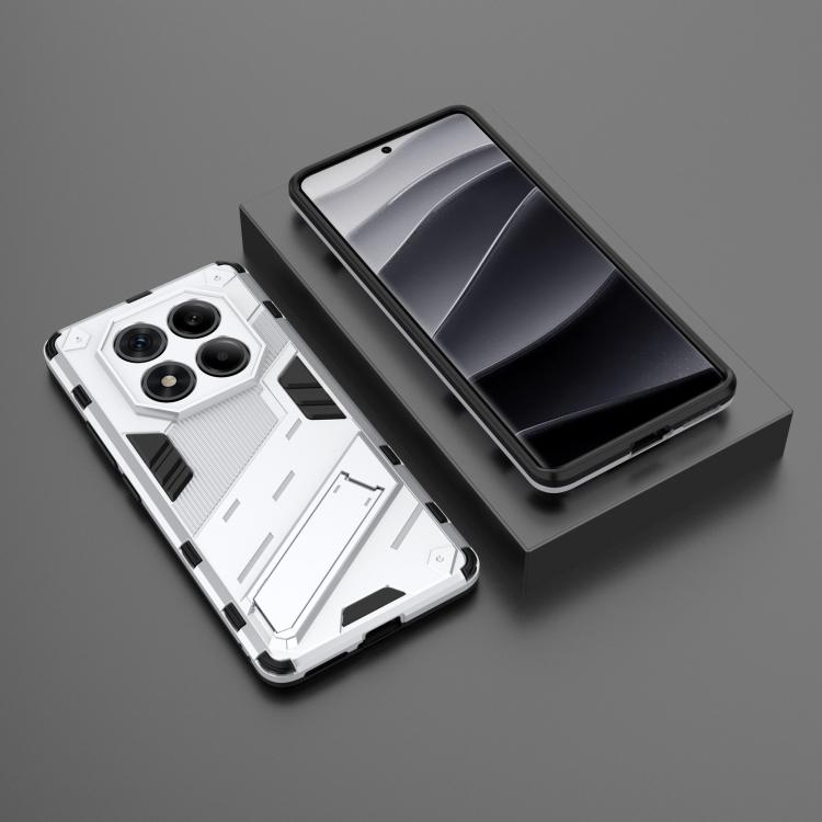 For Redmi Note 14 Pro 4G Punk Armor 2 in 1 PC + TPU Phone Case with Holder
