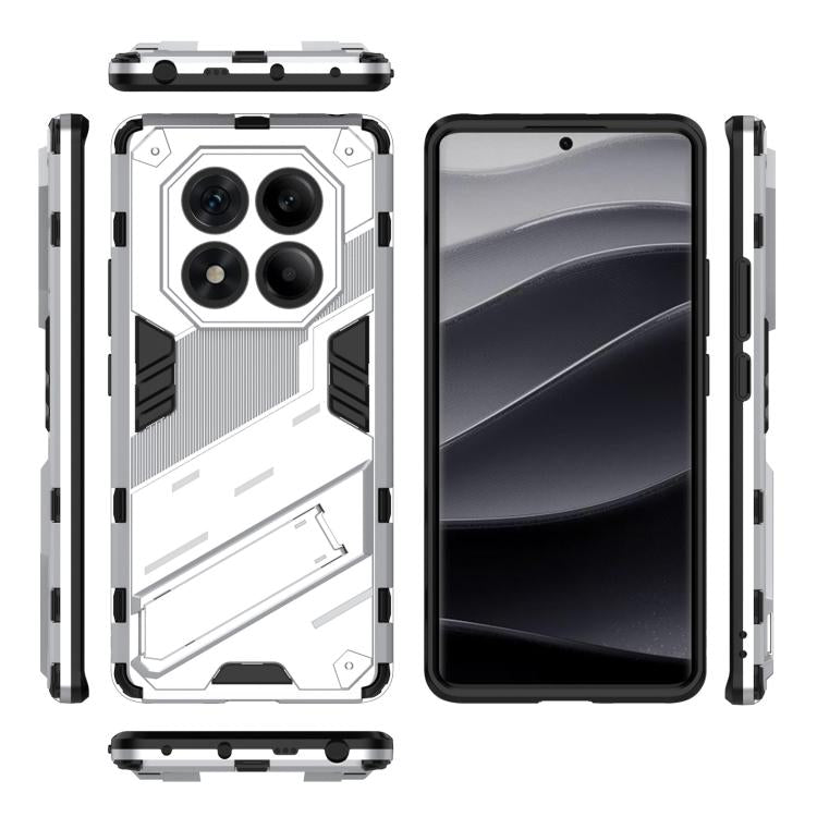 For Redmi Note 14 Pro 4G Punk Armor 2 in 1 PC + TPU Phone Case with Holder