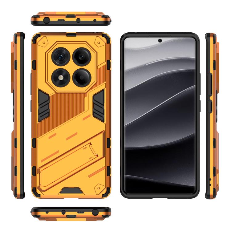 For Redmi Note 14 Pro 4G Punk Armor 2 in 1 PC + TPU Phone Case with Holder