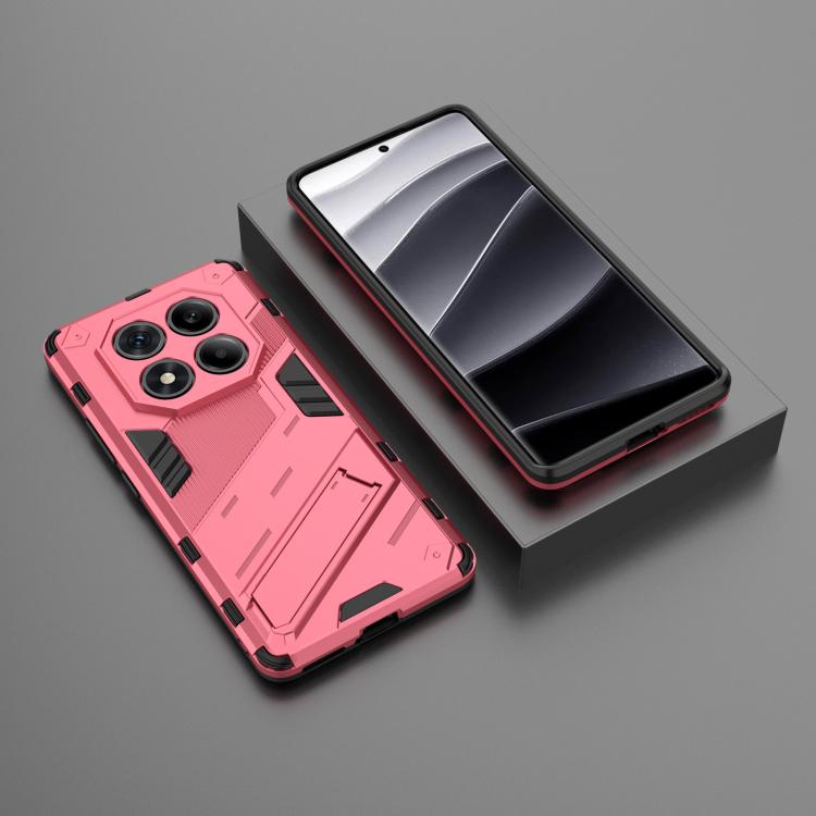 For Redmi Note 14 Pro 4G Punk Armor 2 in 1 PC + TPU Phone Case with Holder