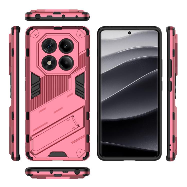 For Redmi Note 14 Pro 4G Punk Armor 2 in 1 PC + TPU Phone Case with Holder